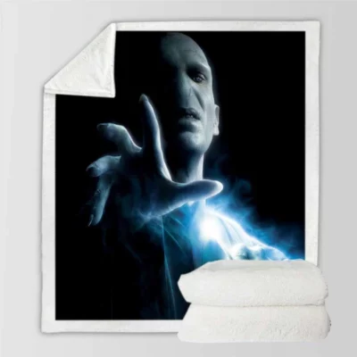 Ralph Fiennes as Lord Voldemort in Harry Potter Movie Sherpa Fleece Blanket