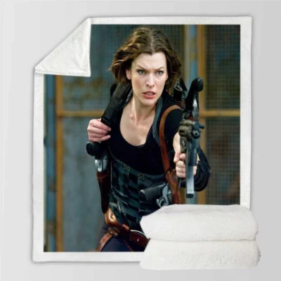 Resident Evil Afterlife Movie Sherpa Fleece Blanket