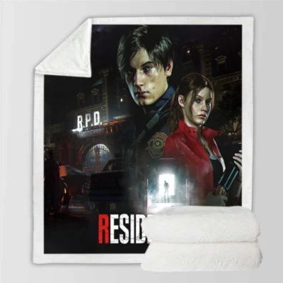 Resident Evil Horror Movie Sherpa Fleece Blanket