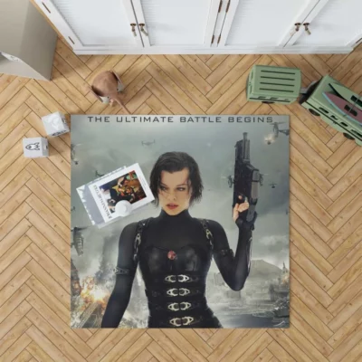 Resident Evil Retribution Movie Milla Jovovich Rug