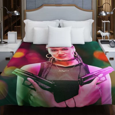 Samantha Win as Chambers in Army of the Dead Movie Duvet Cover