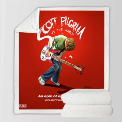 Scott Pilgrim vs the World Movie Michael Cera Sherpa Fleece Blanket