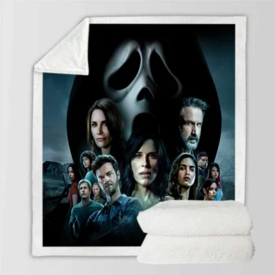 Scream Movie Horror Sherpa Fleece Blanket