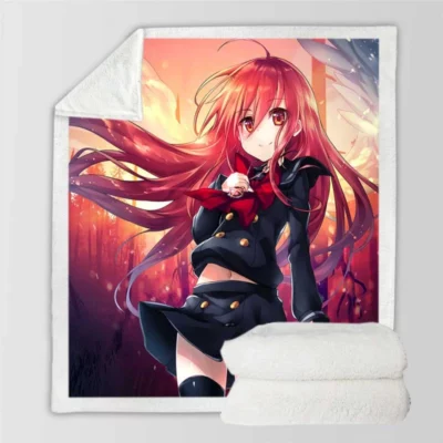 Shakugan No Shan Japanese Anime Fairy Tail Sherpa Fleece Blanket