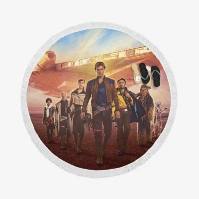 Solo A Star Wars Story Sci-fi Movie Round Beach Towel