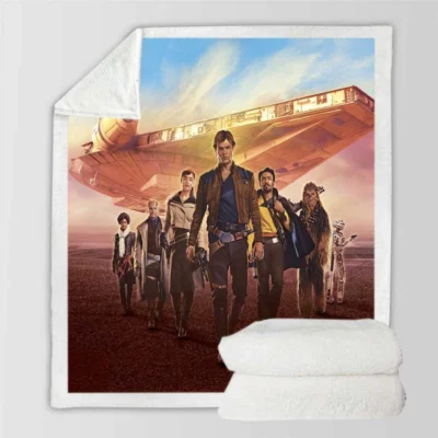 Solo A Star Wars Story Sci-fi Movie Sherpa Fleece Blanket