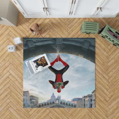 Spider-Man Far From Home Film Super Hero Teen Rug