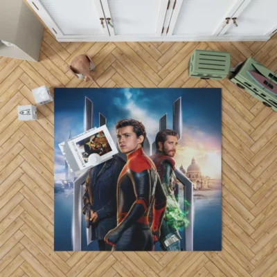 Spider-Man Far From Home Movie Mysterio Nick Fury Rug