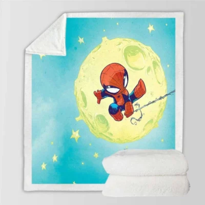 Spider-Man Movie Sherpa Fleece Blanket