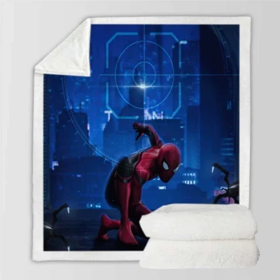 Spider-Man No Way Home Movie Superhero Sherpa Fleece Blanket