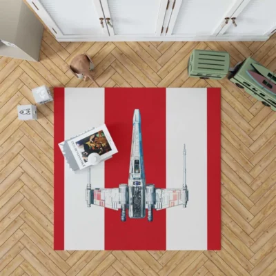 Star Wars Movie X-wing Starfighter Rug