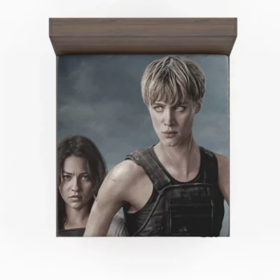 Terminator Dark Fate Movie Grace Mackenzie Davis Natalia Reyes Fitted Sheet