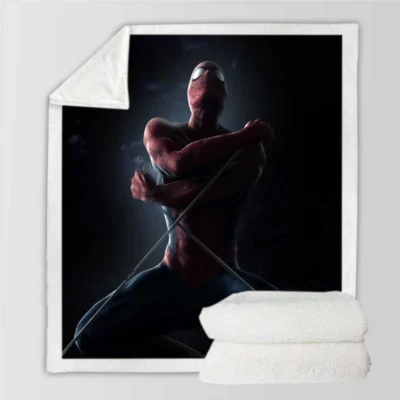 The Amazing Spider-Man Movie Sherpa Fleece Blanket