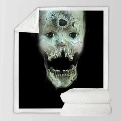 The Amityville Asylum Movie Sherpa Fleece Blanket