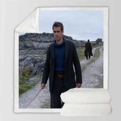 The Banshees of Inisherin Movie Colin Farrell Sherpa Fleece Blanket