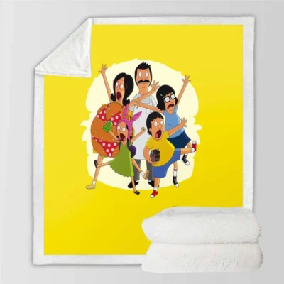 The Bobs Burgers Movie Movie Sherpa Fleece Blanket