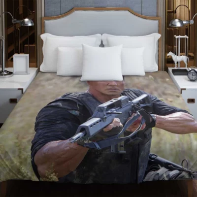 The Expendables 3 Movie Barney Ross Sylvester Stallone Duvet Cover