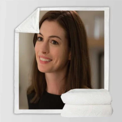 The Intern Movie Anne Hathaway Sherpa Fleece Blanket