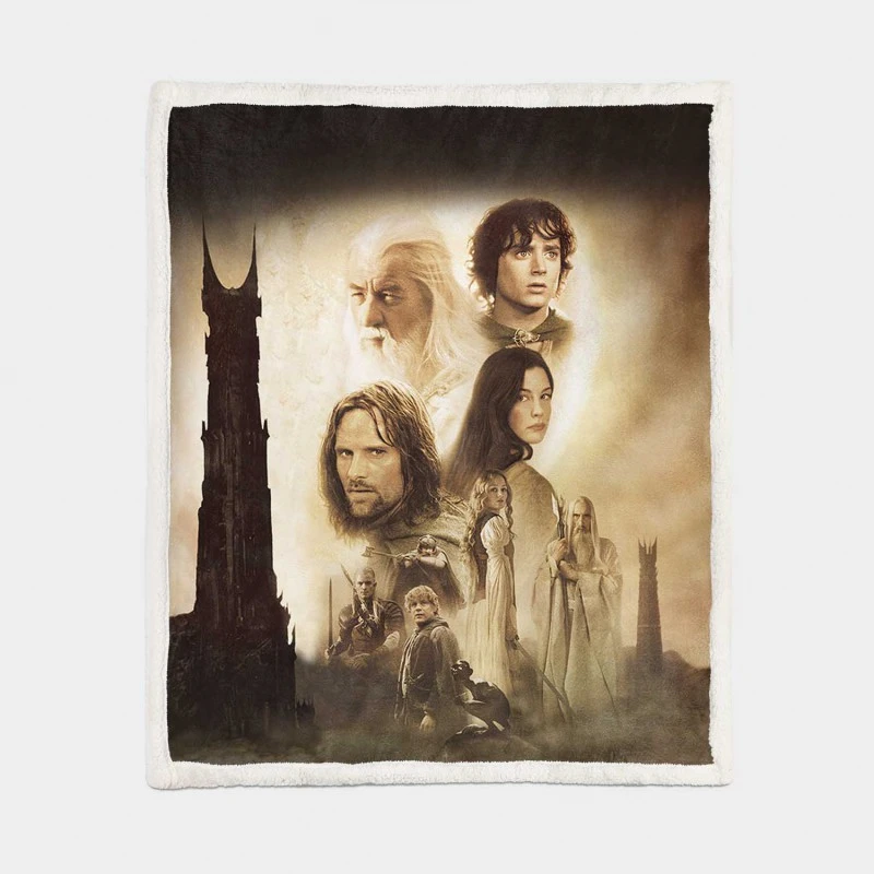 The Lord Of The Rings The Two Towers Movie Sherpa Fleece Blanket