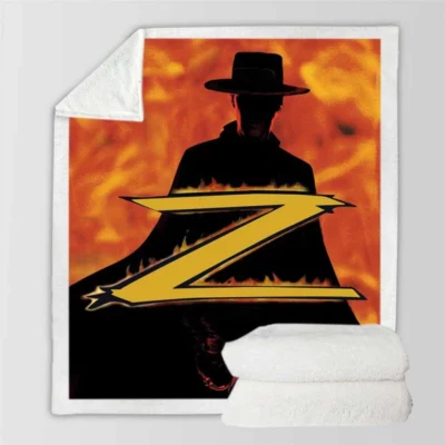 The Mask of Zorro Movie Sherpa Fleece Blanket