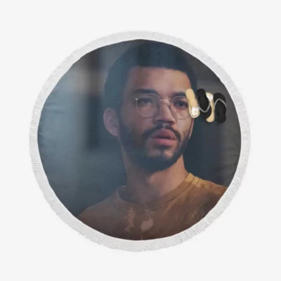 The Voyeurs Movie Justice Smith Round Beach Towel