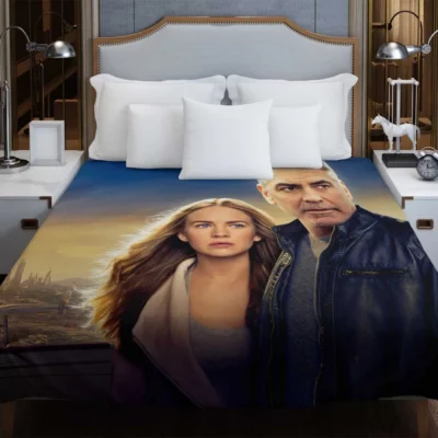 Tomorrowland Movie George Clooney Brittany Robertson Duvet Cover