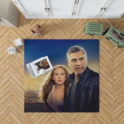 Tomorrowland Movie George Clooney Brittany Robertson Rug