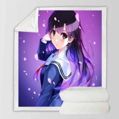 Utaha Kasumigaoka Sherpa Fleece Blanket