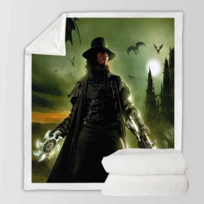 Van Helsing Movie Hugh Jackman Sherpa Fleece Blanket