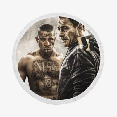 We Die Young Movie Jean-Claude Van Damme Round Beach Towel