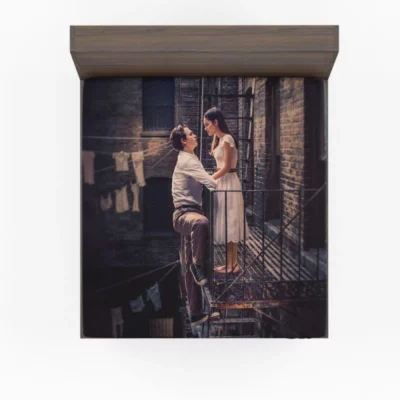 West Side Story Movie Ansel Elgort Rachel Zegler Fitted Sheet