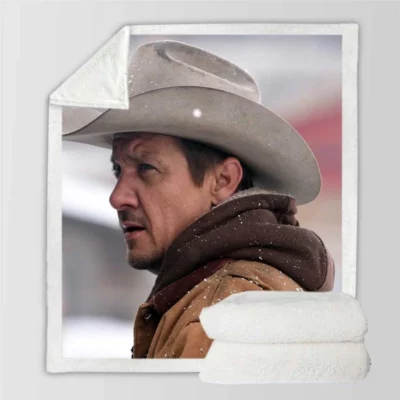 Wind River Movie Jeremy Renner Sherpa Fleece Blanket