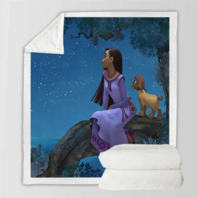 Wish Movie Sherpa Fleece Blanket