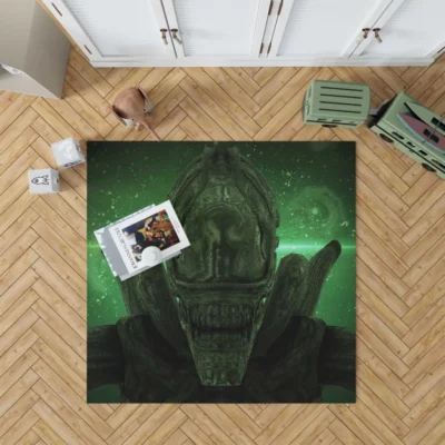 Xenomorph in Alien Covenant Science Fiction Movie Rug