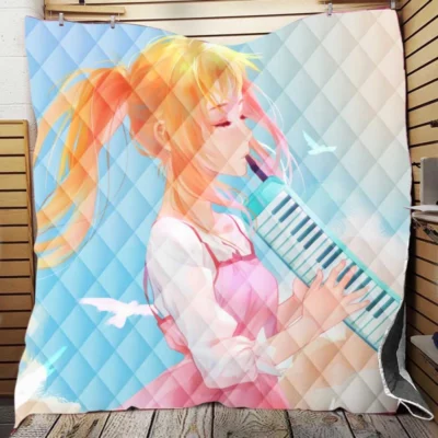 Your Lie In April Kaori Miyazono Quilt Blanket