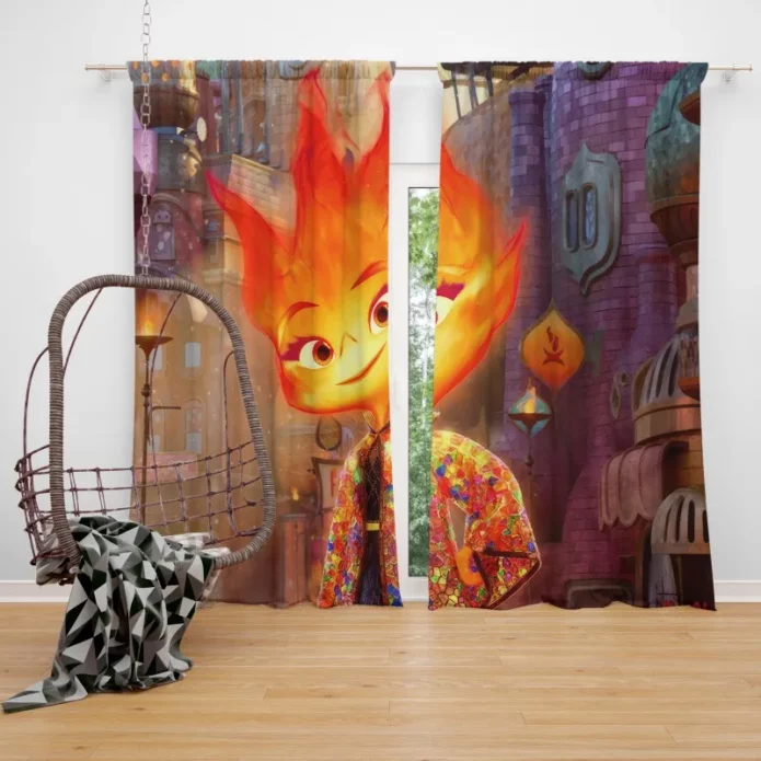 Brook Ripple Elemental Awakening Window Curtain