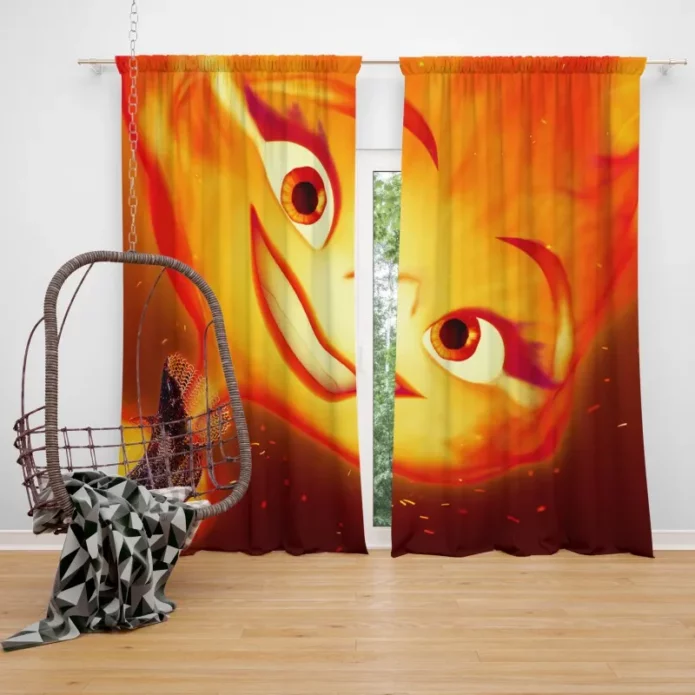 Elemental Embers Awakening Window Curtain