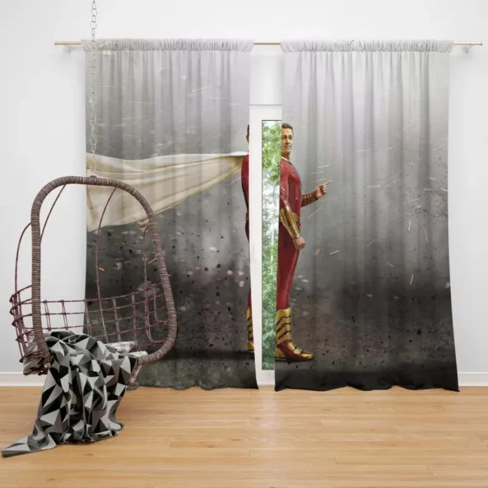 Shazam Fury Of The Gods Dc Window Curtain