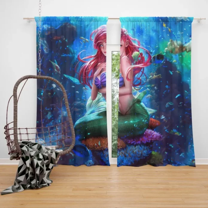 The Little Mermaids Enchanted Tale Window Curtain