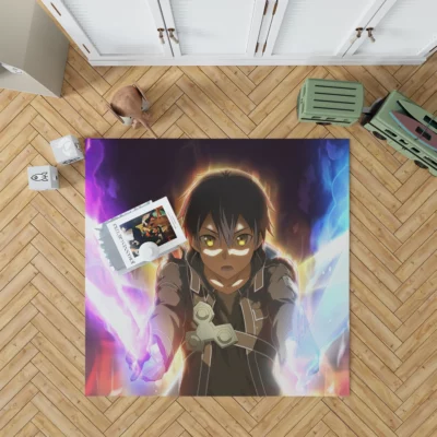 Alicization Rising Kirito VR Adventure Anime Rug