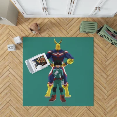 All Might and Izuku Unbreakable Bond Anime Rug