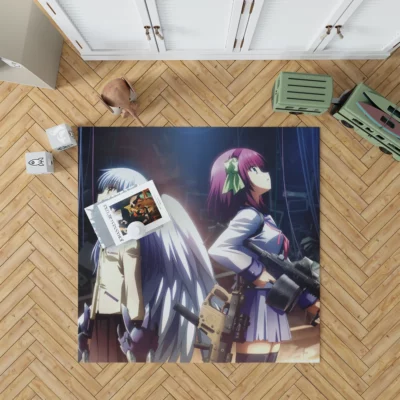 Angel Beats Connection Kanade and Yuri Anime Rug