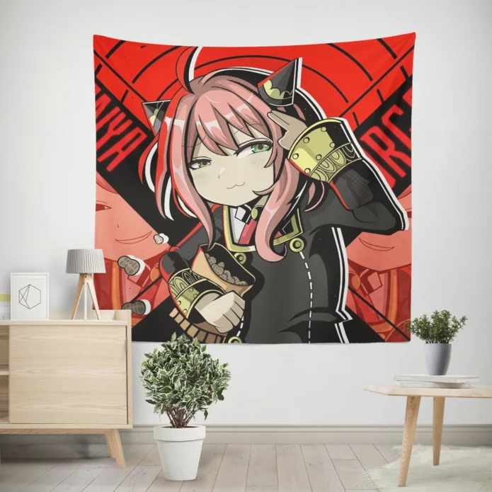 Anya Forger Spy X Adventures Anime Wall Tapestry