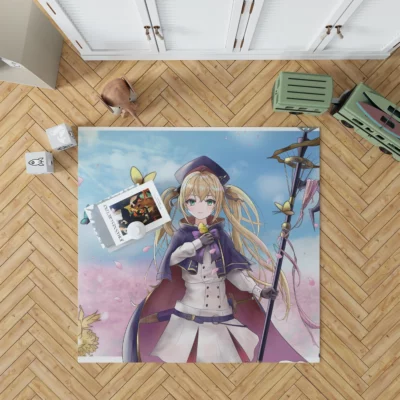 Artoria Caster Staff Fate Grand Order Chronicles Anime Rug