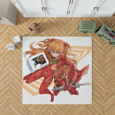 Asuka Langley Soryu Neon Genesis Heroine Anime Rug