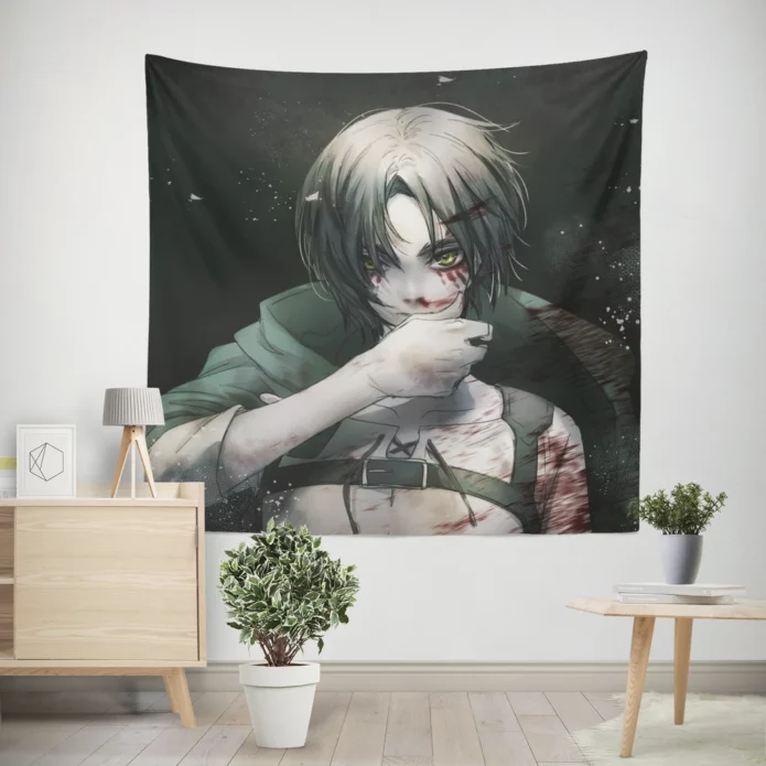 Attack On Titan Eren Mecha Battle Anime Wall Tapestry