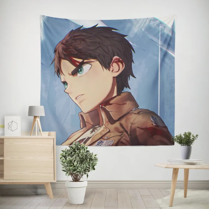 Attack Titan Eren Heroic Saga Anime Wall Tapestry