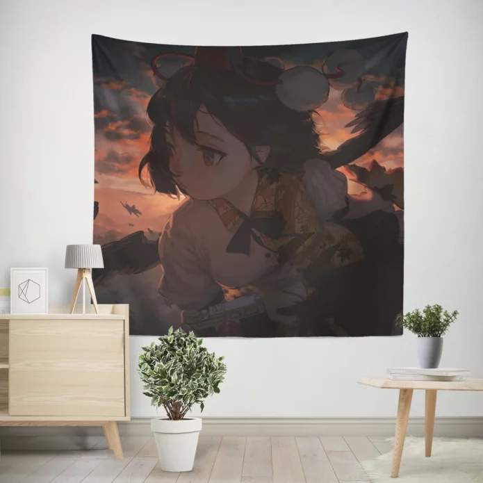 Aya Adventures Anime Touhou Wall Tapestry