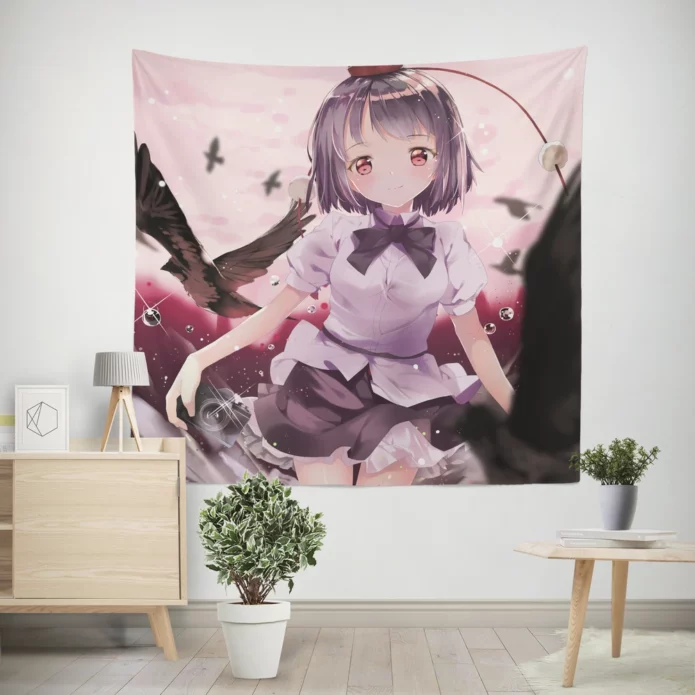 Aya Shameimaru Tale Anime Touhou Wall Tapestry