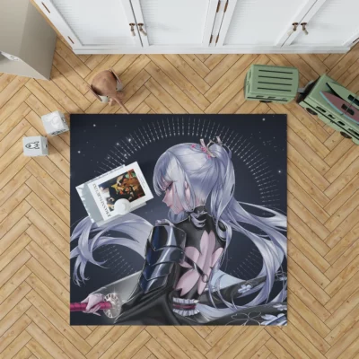 Ayaka Genshin Ice-Clad Shogun Anime Rug